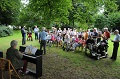 Singen im Park mit H. Schaarschmidt und B. Kloos, 7. August 2016