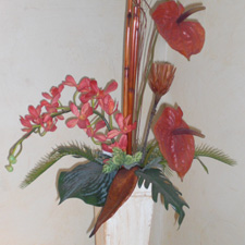 Seidenblumen Arrangement, Bild 1