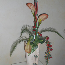 Seidenblumen Arrangement, Bild 3